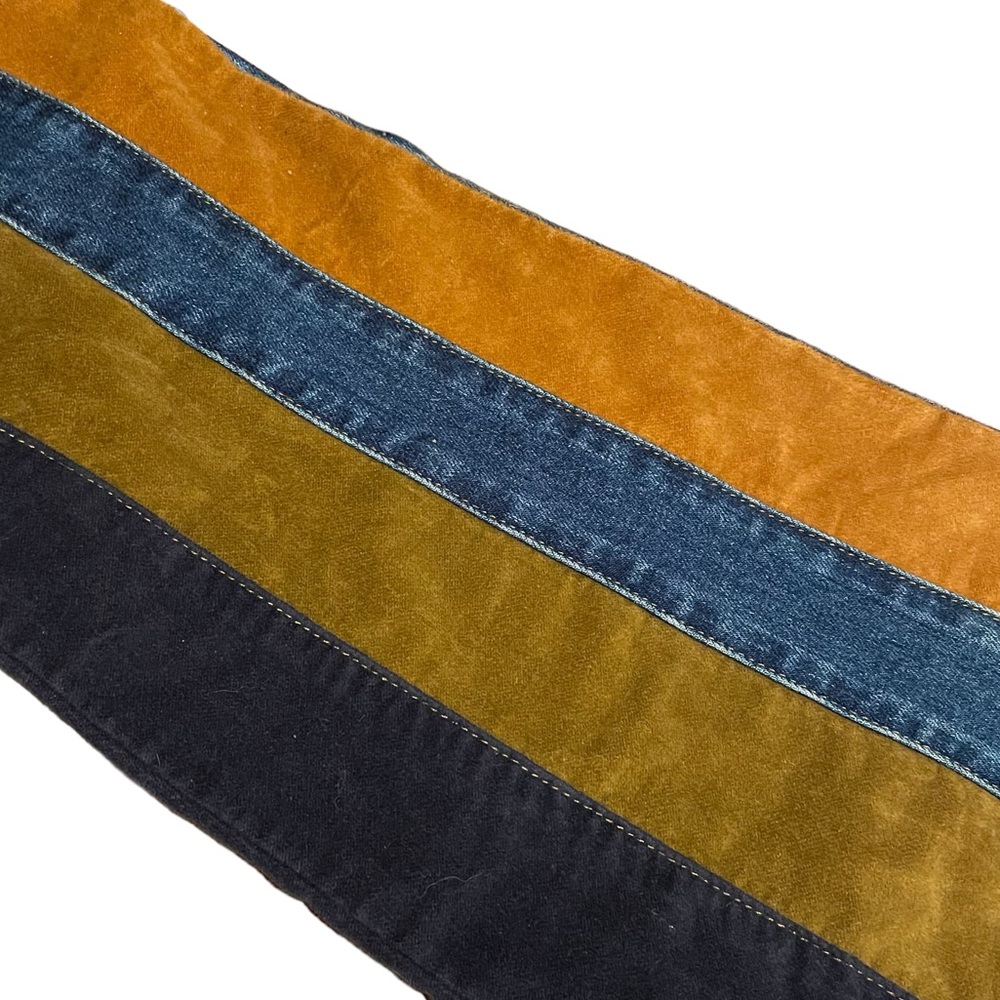 See by Chloe Leather Denim corduroy suede Paneled Flare Jeans Patchwork - Picture 4 of 13